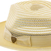 Dobbs Golden Coast Vented Milan Straw Fedora Hat
