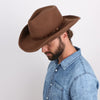 Shetland - Walrus Hats Dark Brown Wool Felt Cowboy Hat - H7013