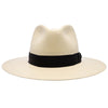Santa Monica - Stetson Natural Wide Brim Shantung Straw Fedora Hat