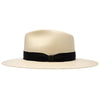 Santa Monica - Stetson Natural Wide Brim Shantung Straw Fedora Hat