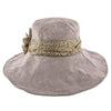 Jeanne Simmons Wide N' Soft - Jeanne Simmons Mocha Poly Wide Brim Hat - 4006