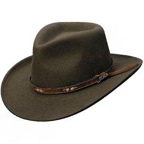 Scala Outback Brisket - Scala DF12 Khaki Crushable Wool Felt Outback Hat