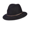 Scala Safari Explorer - Scala DF161 Black Crushable Wool Felt Safari Hat