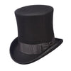 Scala Top Abe - Scala WF571 Black Wool Felt Top Hat - 8" Tall