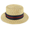 Walrus Hats Boater Classic - Walrus Hats Natural Straw Boater Hat - H7005