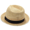 Walrus Hats Fedora Walrus Hats Crocheted Raffia Straw Fedora Hat w/ Band