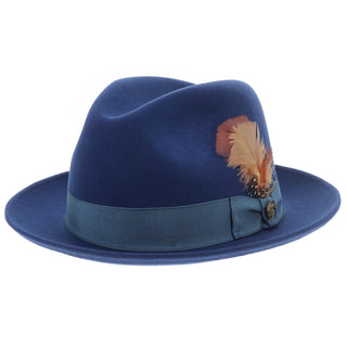 NEW Stetson Denzel Designer Fur Wool Fedora Hat