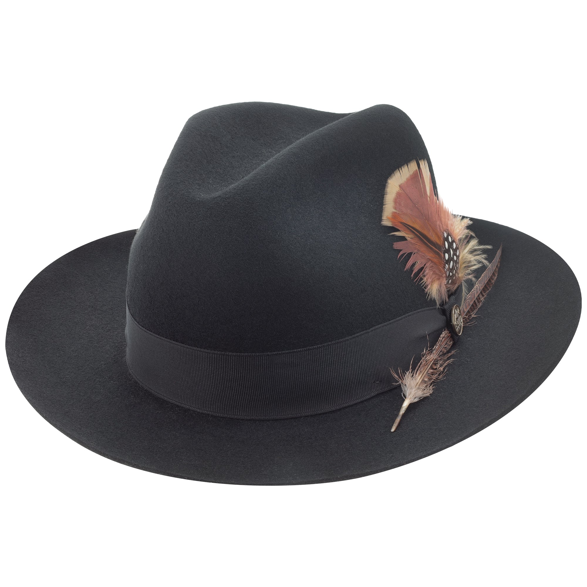 Stetson Feather Trim Toyo Western Straw Hat Women/Men 