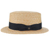 Voyage - Walrus Hats Natural Straw Boater Hat - H7006