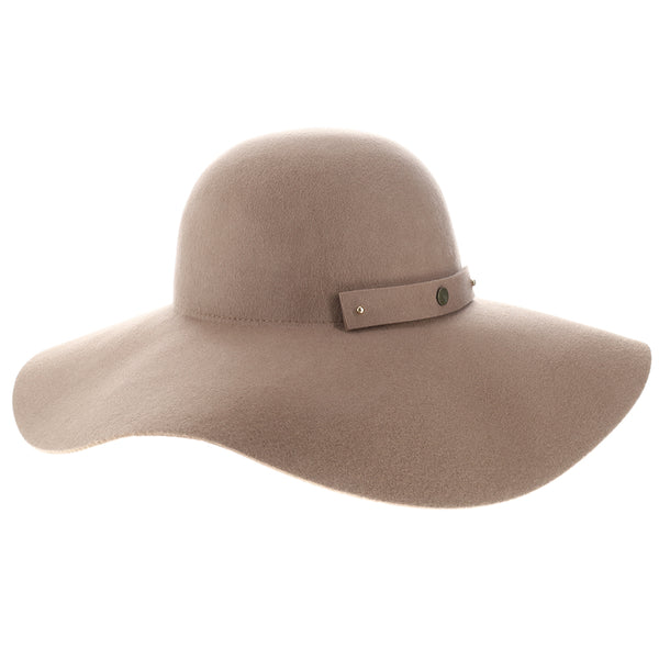 Womens Walrus Sundial Wool Felt Wide Brim Foldable Hat