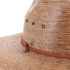 Rustic - Stetson Palm Leaf Straw Hat with Leather Chin Cord