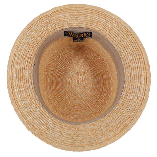 Cast Away - Walrus Hats Crocheted Raffia Straw Fedora Hat w/ Band