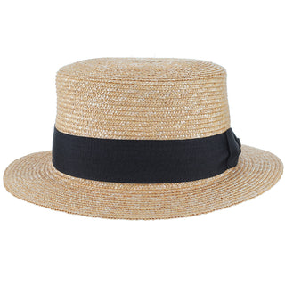Voyage - Walrus Hats Natural Straw Boater Hat - H7006