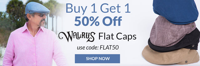 Buy 1 Get 1 50% OFF Walrus Flat Caps