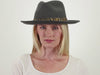 Messenger - Walrus Hats Grey Center Dent Wool Felt Fedora Hat