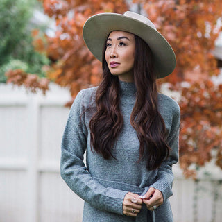 Capri - Walrus Hats Wide Brim Wool Felt Fedora Hat