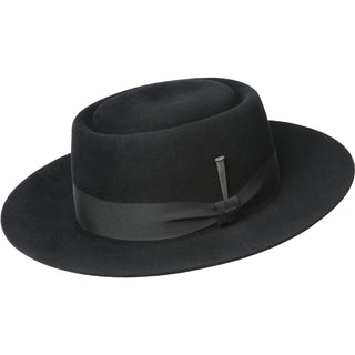 Walsh - Bailey Black Rounded Fur Like Pork Pie Hat