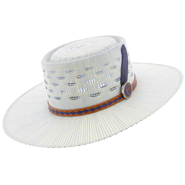 Blue Roan - Charlie 1 Horse Bolero Straw Hat - CSBLRN