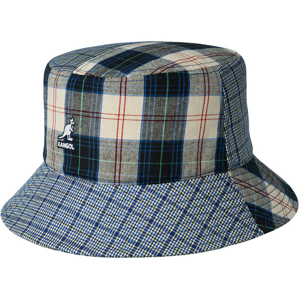 Kangol Plaid Mashup Cotton Bucket Hat