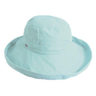 Bliss - Scala LC484 White Cotton Medium Brim Bretton Bucket Hat