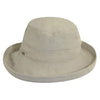Bliss - Scala LC484 White Cotton Medium Brim Bretton Bucket Hat