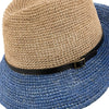 Manu - Scala LR687 Tea Crocheted Raffia Straw Fedora Hat