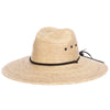 Tradewinds - Dorfman Pacific Packable Braided Palm Fiber Lifeguard Wide Brim Hat