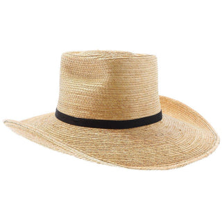 Oak Boxtop Hat - Natural Hand Woven Guatemalan Palm Hat