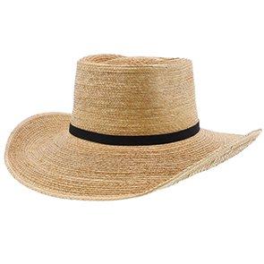 Oak Boxtop Hat - Natural Hand Woven Guatemalan Palm Hat