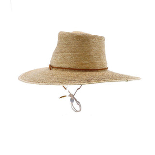 Oak Tear Drop - Colored Natural Hand Woven Guatemalan Oak Colored Palm Hat