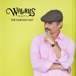 The Fairway - Walrus Hats Brown/Red Plaid Polyester Ivy Cap