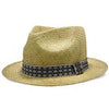 Midnight Luxe - Walrus Hats Sisal Straw Fedora Hat w/ Band