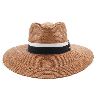 South Beach - Walrus Hats Natural Raffia Straw Fedora Hat