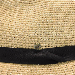 Cast Away - Walrus Hats Crocheted Raffia Straw Fedora Hat w/ Band