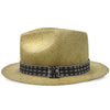 Midnight Luxe - Walrus Hats Natural Sisal Straw Fedora Childs Hat