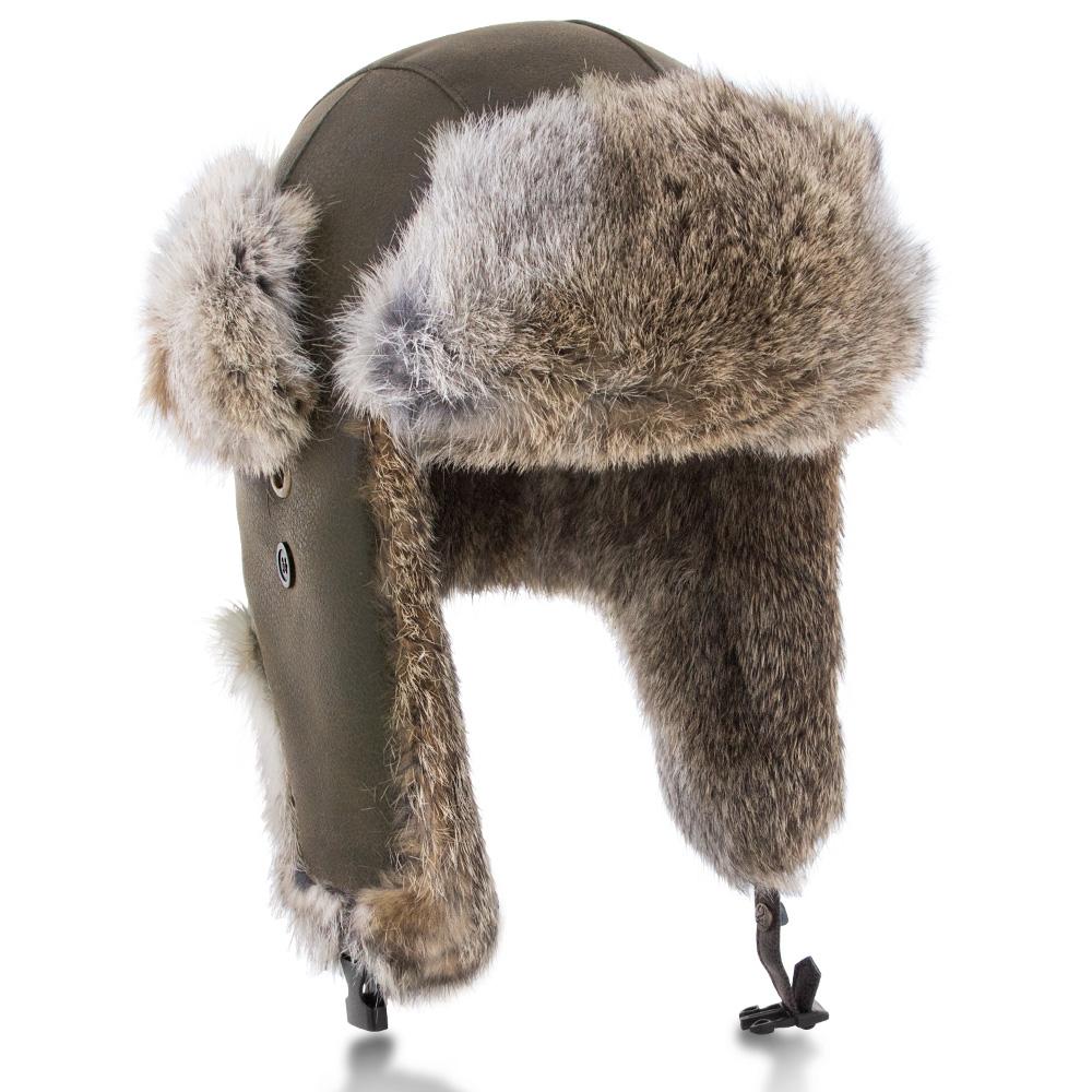 Ladies Fur Trapper Hat, Real Fur Bomber Hat for Women, Gray Fox Fur Aviator  Hat, Fur Hat Ear Flaps, Warm Fluffy Hat, Ushanka, Mongolian Hat 
