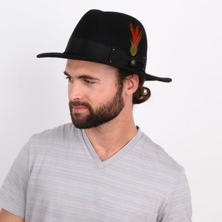 Empire - Walrus Hats Grey Wool Felt Fedora Hat - H7001