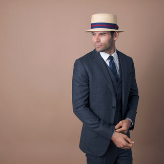 Classic - Walrus Hats Natural Straw Boater Hat - H7005