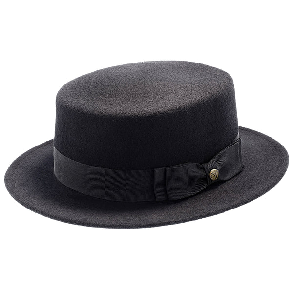 Whistler - Walrus Hats Black Wool Felt Pork Pie Hat - H7016