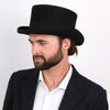 Deadman - Walrus Hats Wool Felt 4.5 in. Height Low Crown Top Hat - H7019