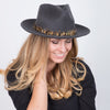 Messenger - Walrus Hats Grey Center Dent Wool Felt Fedora Hat