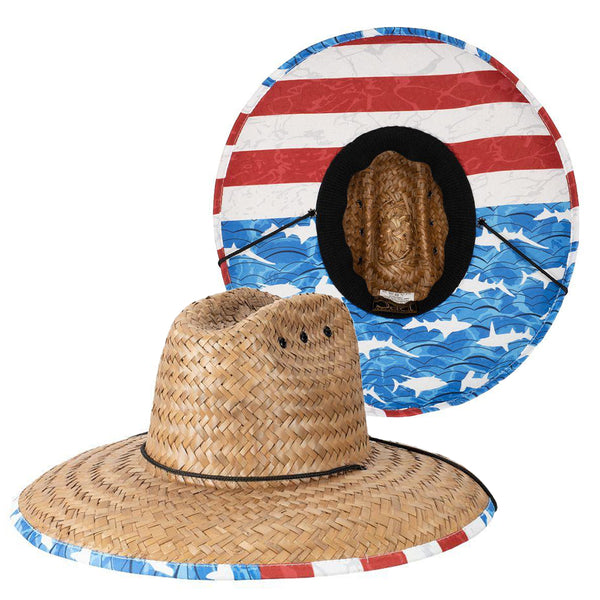 Regia - Dorfman Pacific Palm Straw Lifeguard Hat