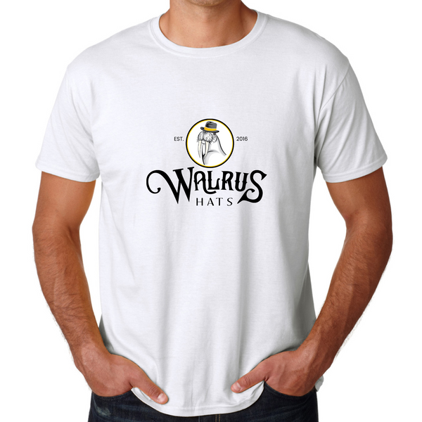 Walrus Hats White Softstyle T-Shirt