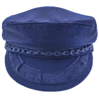 Aegean Greek Fisherman Triton - Aegean AEG100 Navy Wool Blend Greek Fisherman Hat