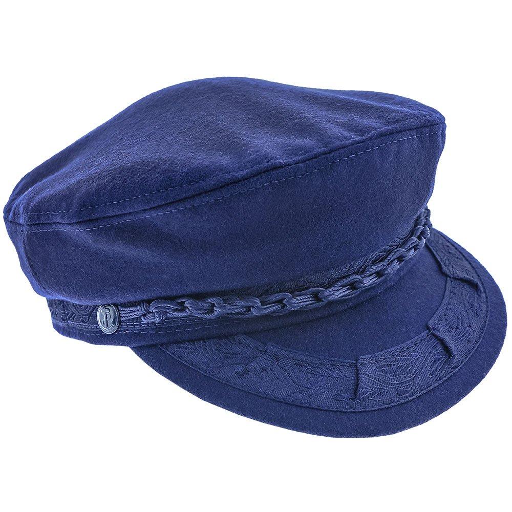 Dorfman Pacific Authentic Greek Fisherman's Cap Hat Wool Nylon Black Size M NWT | UK Dorfman Pacific Authentic Greek Fisherman's Cap Hat Wool Nylon Black Size M NWT | UK