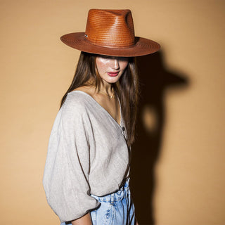 Geraldine - Betmar Paper Straw Fedora Hat