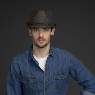 Billy - Bailey Poly Braid Toyo Straw Trilby Hat
