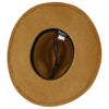 Brooklyn Fedora Palmara - Brooklyn Tea Straw Pinch Front Fedora Hat w/ Metallic Band - BKN1510