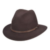 Explorer - Scala DF161 Black Crushable Wool Felt Safari Hat