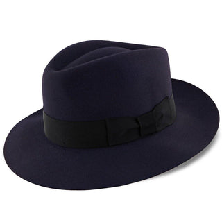 Dobbs Fedora Egan - Dobbs Navy Fur Felt Fedora Hat